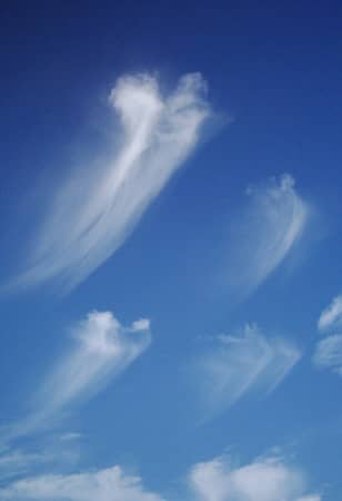 More "Virga" clouds, this picture gave me goosebumps, with my imagination, I thought they look like Angels descending on the earth...