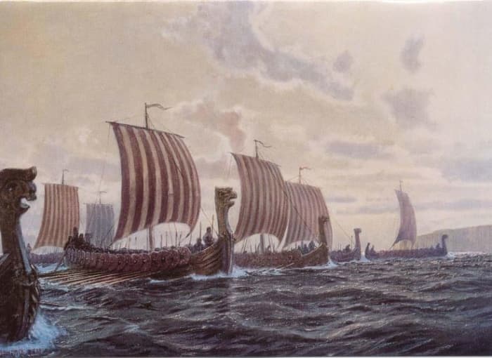 A sight to curdle the blood - Harald sigurdsson brought a fleet of over two hundred ships in September, 1066. Two weeks later sons Magnus and Olaf left again with two dozen or so...