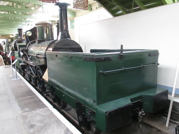 This is 'Derwent', 'Locomotion' was displayed back-to-back with her at Bank Top Station, Darlington - until transfer in the 1970s to North Road where regional trains share the premises with the 'Head of Steam' museum in the north of the town