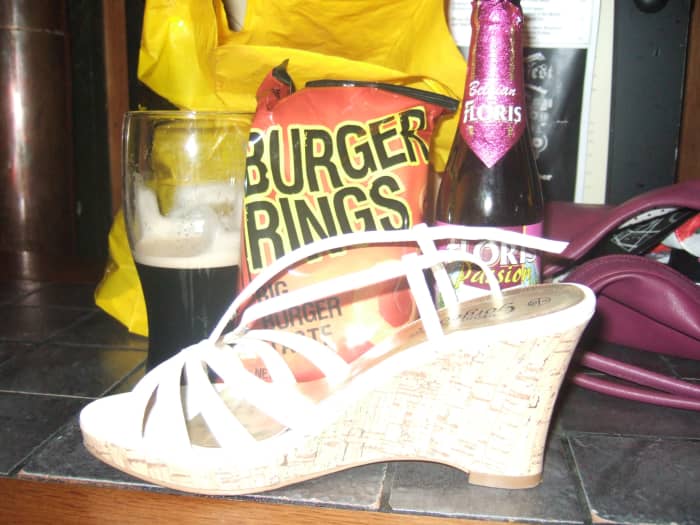 Realism involves representing real life. In this image, my birthday is represented by the wearing of high heels and the consumption of special products that have meaning to me.