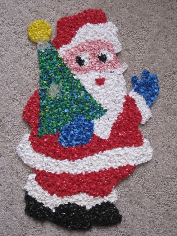 Vintage "Melted Popcorn" Decorations for Halloween and Christmas