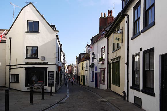 Whitby 'Jetopolis' on the eastern side of town below the abbey. Seeing is believing, almost every shop along Church Street sells jet ornaments and jewellery
