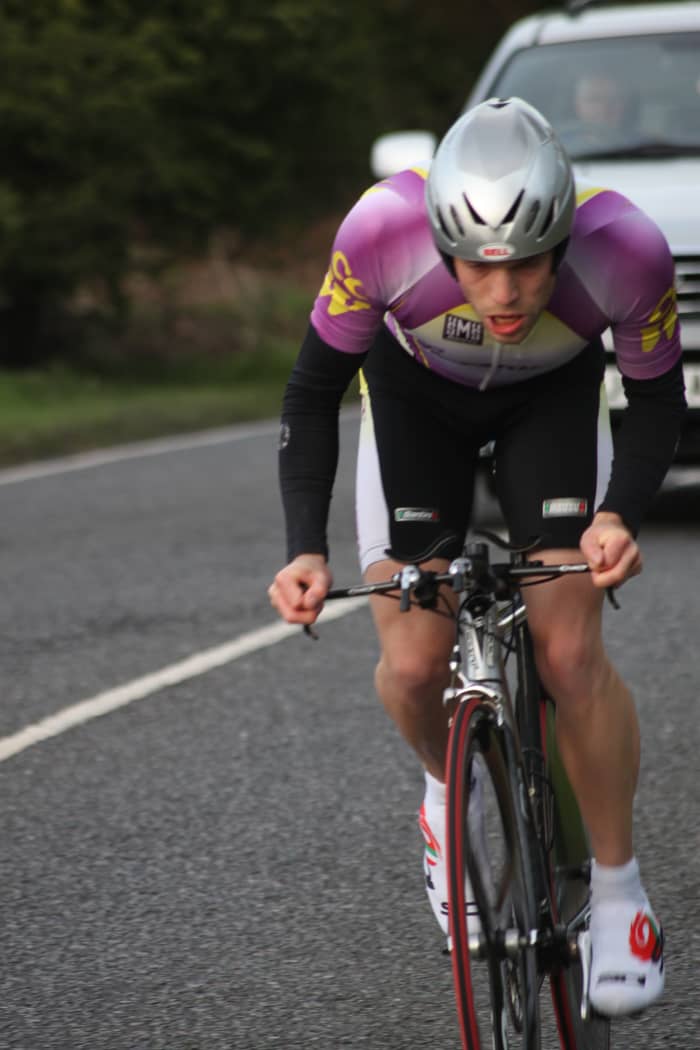 Concentrating on a cyclists face can give great sports photography images. Some cyclists look cool and calm like Bradley Wiggins, however sometimes the result is a little more 'alien'
