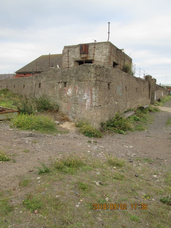 Topped by a 'pillbox', this corner of a WWII Army position overlooks Paddy's Hole - the cafe within has information on what was where and why. Trouble is, they're only open Saturdays and Sundays