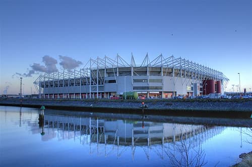 The Cellnet Riverside Stadium - Middlesbrough FC's home turf where the docks once were