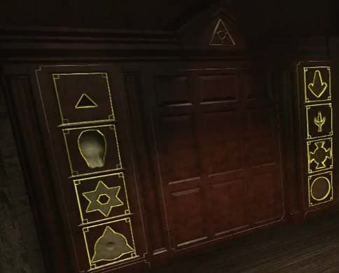 The Secret World Illuminati Tunnels - match the correct combination of symbols in the correct order to proceed.