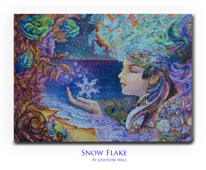 This beautiful Jigsaw Puzzle titled 'Snow Flake' was created by Josephine Wall