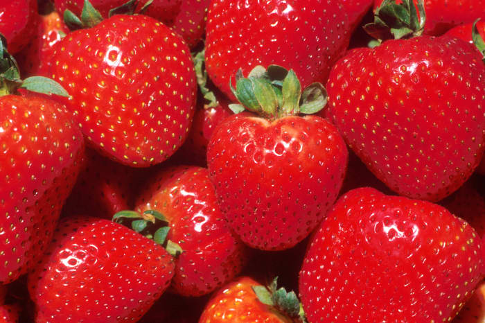 Strawberries are an excellent source of water and vitamin C
