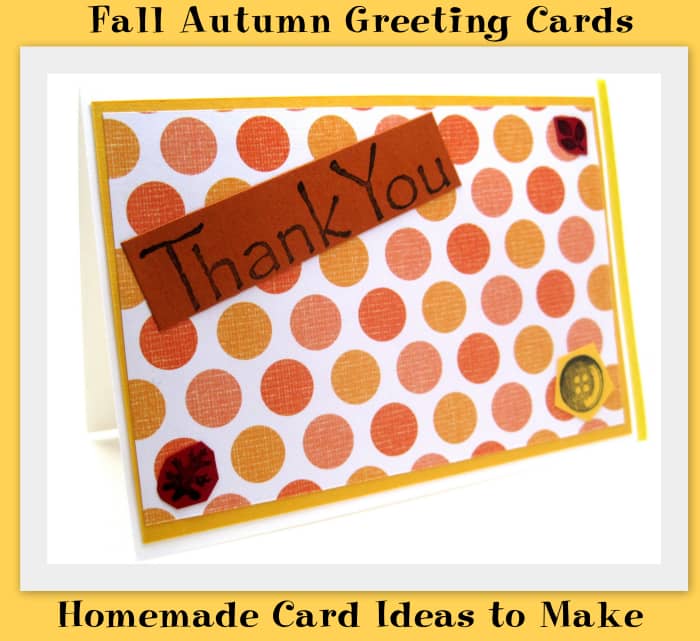 I love to use seasonal themes when I create all-purpose cards, such as thank you and birthday cards.