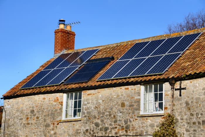 The roof is a common place to install solar panels; plenty of surface and easy access to the dwelling or building.