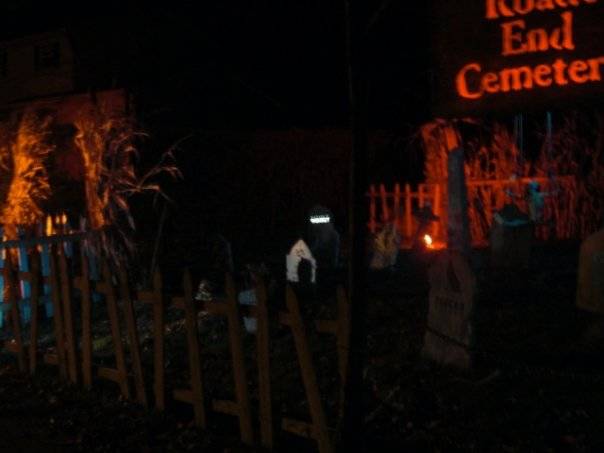 I can't imagine how much money it costs for this familiy to run this haunted house, but they have a new setup every year...and the setup is bigger than their house.