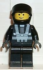 Blacktron I came with only one style minifig. A complete original Blacktron minifig with fetch between $4.00-$6.00 on eBay