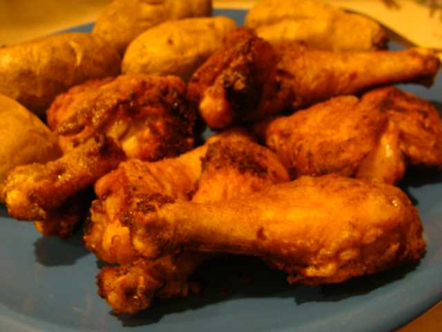 Oven fried chicken is a great way to use up some of all that chicken. Skip the drive thru - you can make your own bucket-full at home.
