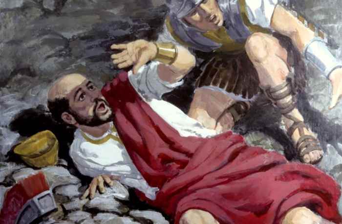 Saul meets Jesus on the road to Damascus where he was planning to persecute more believers. Jesus knocked him off his horse and changed his life forever. Acts 9:1-9