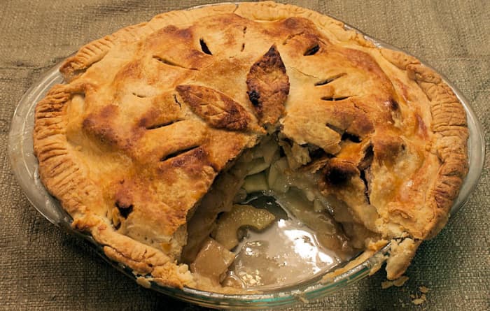 Fresh hot apple pie. One of the top 10 pies.