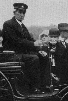 Karl and Bertha Benz on one of their sweet, sweet rides.