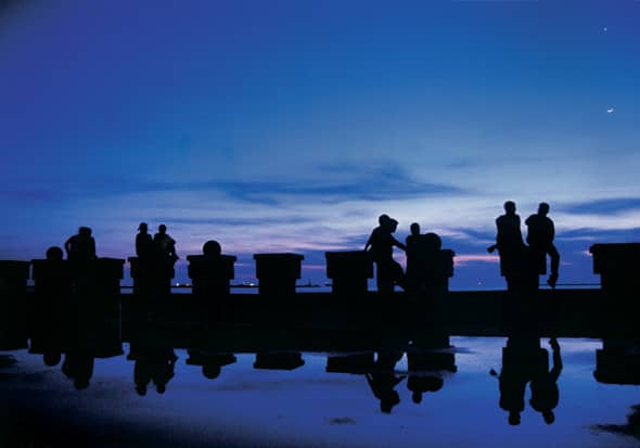 When there is a nautical twilight, the horizon can still be seen but artificial lighting is needed to do activities.