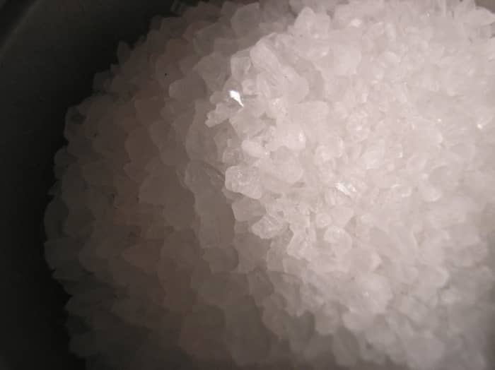 salt exfoliating scrubs will remove dead skin cells just as sugar scrubs do. More suited to the body and feet than the face.