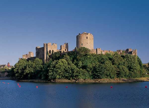 Pembroke Castle in south-western Wales. Norsemen had already settled parts of the area, now their distant cousins the Normans tried to bludgeon the Welsh into submission as they soon would in Ireland