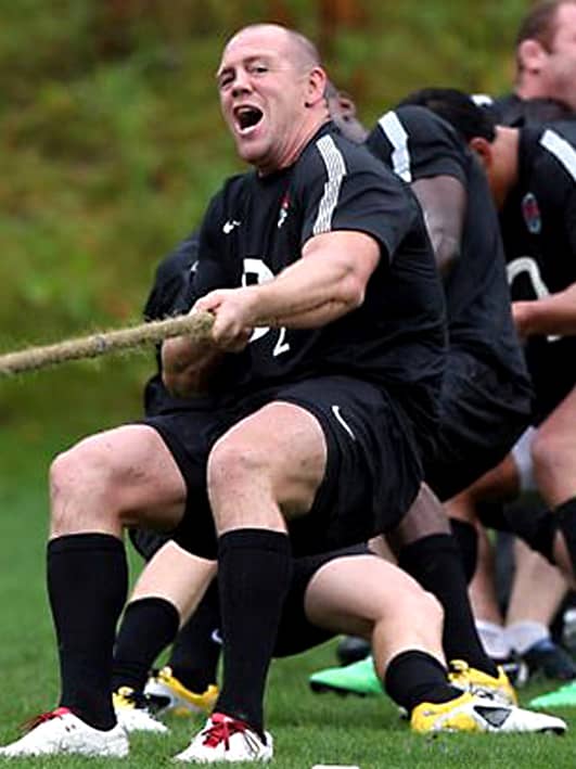 Professional rugby players take time out from their own sport to try another which honours the attributes of strength and teamwork - the sport of tug of war