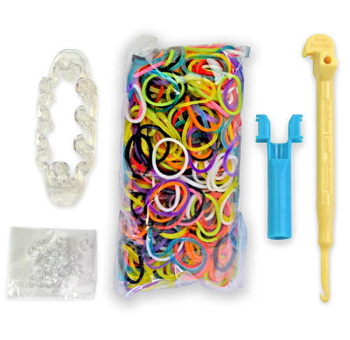 What You Get in the MonsterTail Box: hook, rubber bands, loom, clips and instructions. Everything you need to get started!