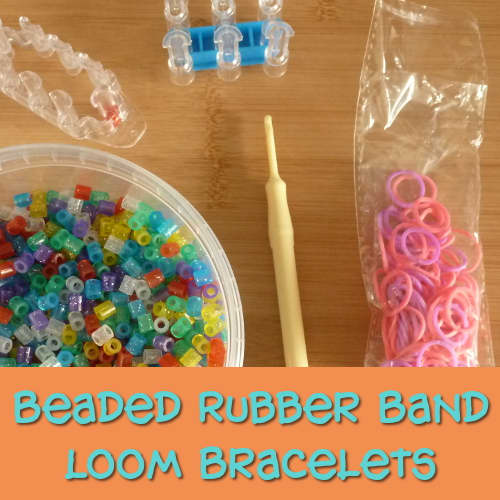 beaded rubber band loom bracelets