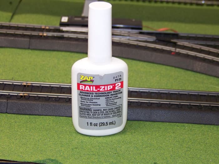 I use Rail-Zip to to clean my tracks of dirt and carbon from electrical arcing and to condition the tracks.