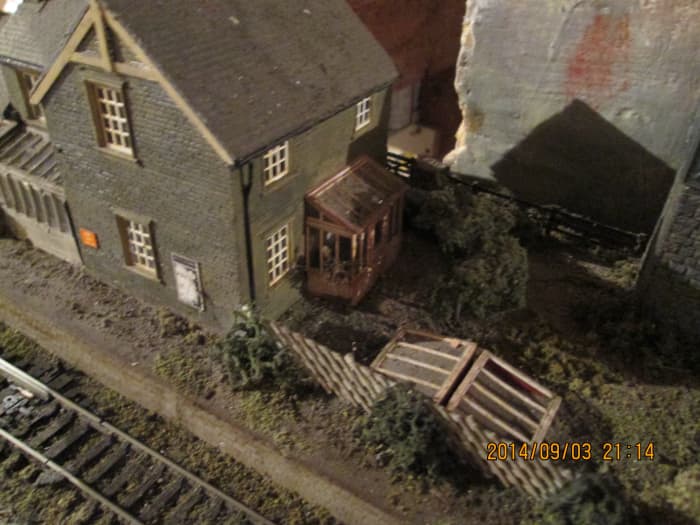 Much of this layout is scratch-built or kit-built, in particular the scratch-built station house and station building based on many in the North East taken over by British Railways in 1948