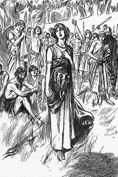 The tribal peoples of Britain were outraged at the treatment of Boudica and her daughters by the Romans.