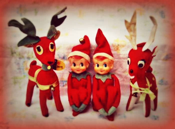 These Knee Huggers and Dream Pets Reindeer are not only toys but prized ornaments. I have seen many great collections of Elf’s, and I know how dear my own Dream Pet and Knee Hugger collection is to me.