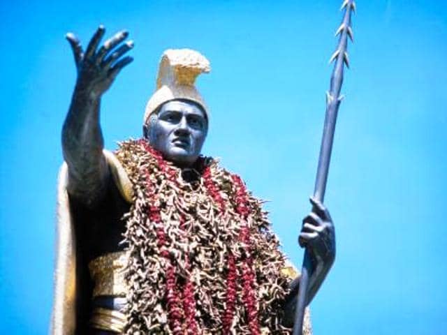 Over-king of Hawaii, Kamehameha 'the Great' ruled at the time Cook's ships came to the islands.