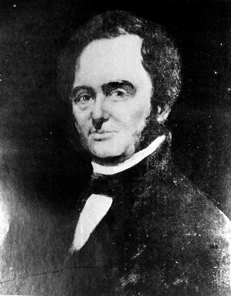 Portrait of Moses Austin made before his death in 1821. Image courtesy the Brazoria County Historical Museum.