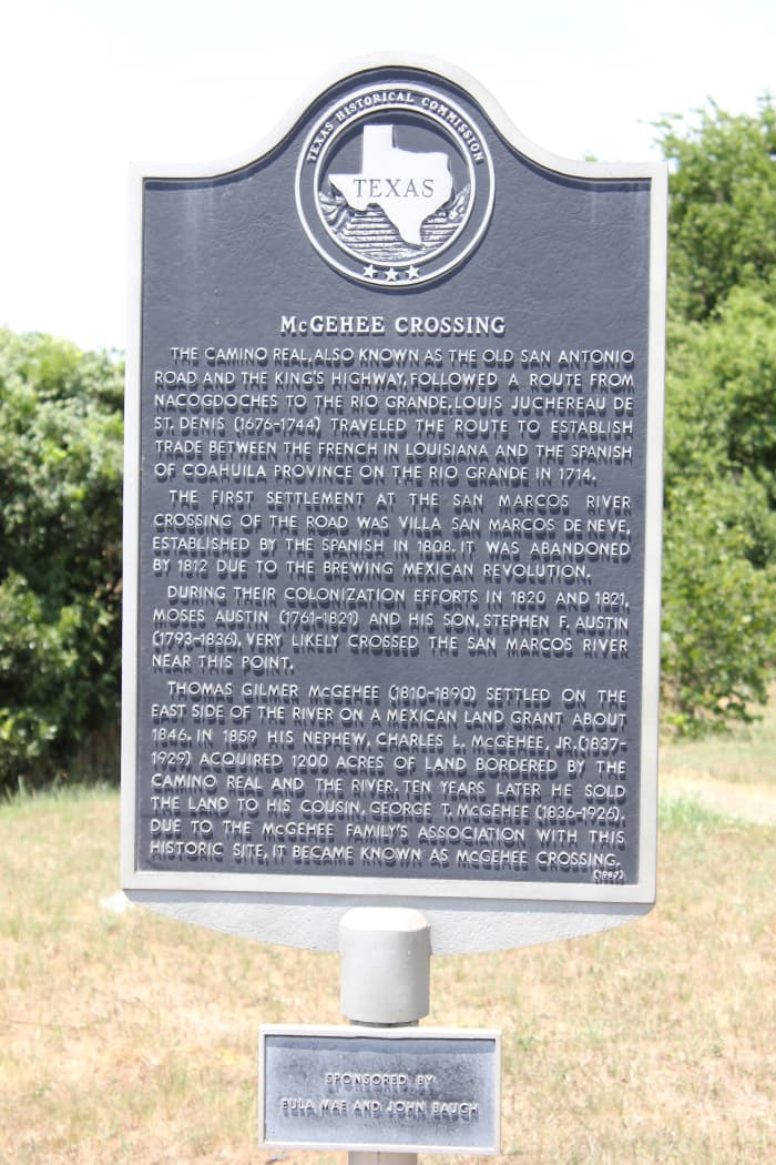 Nicolas Henderson from Coppell, Texas. The Camino Real, also known as the Old San Antonio Road and the King's Highway, followed a route from Nacogdoches to the Rio Grande. Louis Juchereau de St. Denis (1676-1744) traveled the route to establish trade
