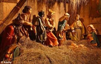 The magi were three wise men and they brought gift fit for a king. They brought, gold, frankincense and myrrh