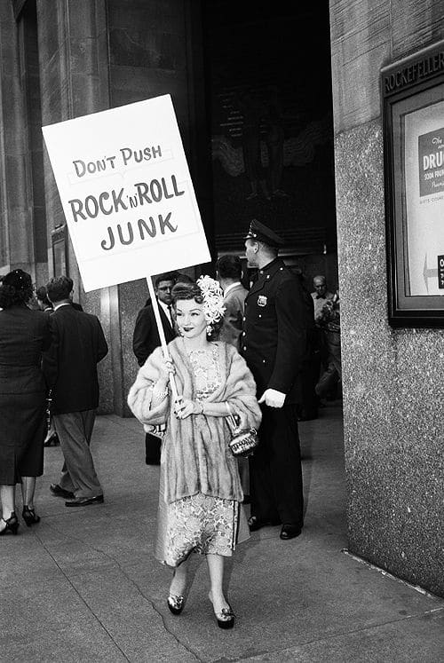 There can be a resemblance of motive between parent's protesting rock music, and progressives boycotting comedies. Both felt fundamental values were at stake and a danger to their society.