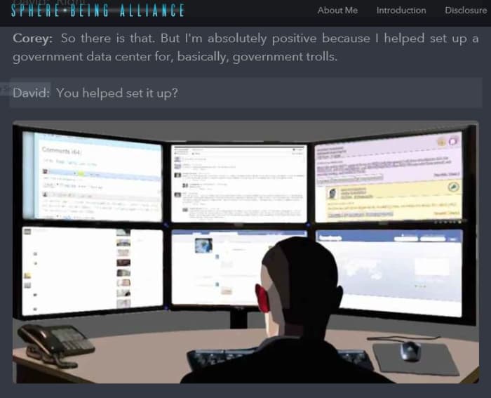 Season four, episode four of the Cosmic Disclosure Show, provides the viewers with the evidence that Corey Goode could very well be a Paid Government Troll, selling us the Full Disclosure story, one, 30 minute episode at a time.