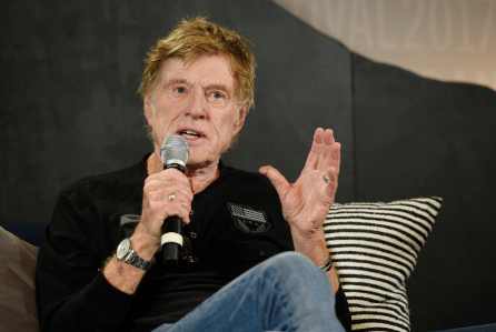 Robert Redford speaks at the press conference in January kicking off the 2017 Sundance Film Festival, of which he is founder and president.