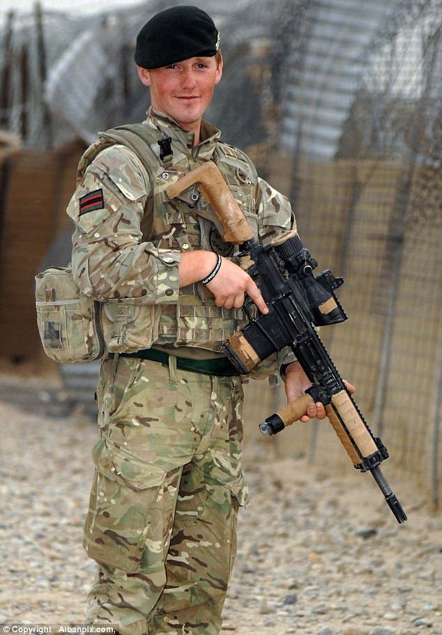 Serviceman, C Company, 3rd Battalion The Rifles will have undergone extensive weapons handling and he will need to be fit to carry this rifle - although it's not as heavy as the Bren gun my Dad carried in WWII as a 'sapper' with the Royal Engineers
