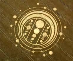 Does this Crop Circle not evoke an image of some sort of planetary diagram? Could this be a map showing how planets in our solar system react to one another as they orbit?