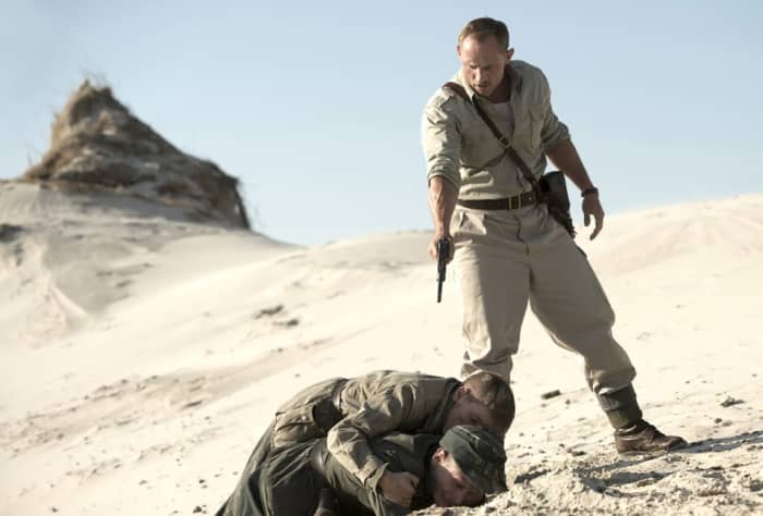 A scene that did not make to the final cut. I assume it is about another transgression of Helmut Morbach counteracted by humanity of Sebastian Schumann and challenges Sgt. Rasmussen faced from one day to another.