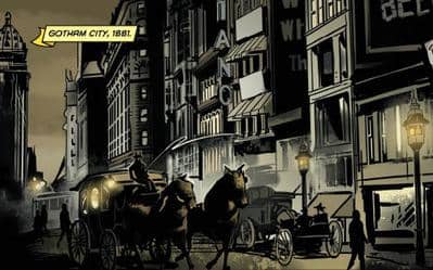Gotham City in 1881 as it appears in Batman: Gates of Gotham drawn by Trevor McCarthy of DC Comics (April 2011).