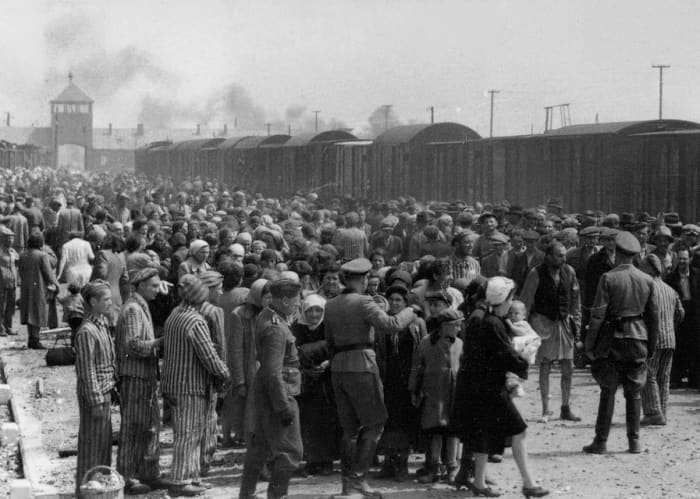 Hungarian Jews during the Holocaust: Spain actually did some feeble measures to help them, but tardily and reluctantly.