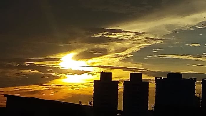 A hoax claiming two suns.
