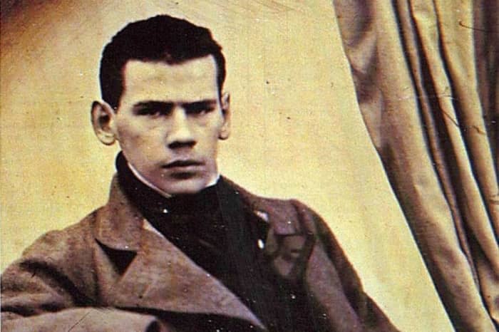 Leo Tolstoy during his student years at Kazan University in Russia. He studied law and oriental languages at the university, but left the studies in midway.