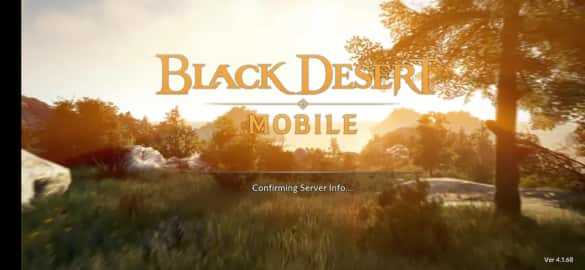 "Black Desert Online Mobile" Login Screen