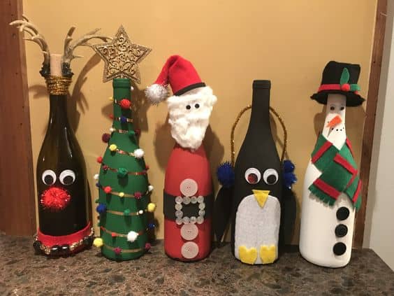 35+ Fun DIY Christmas Wine Bottle Crafts - HubPages