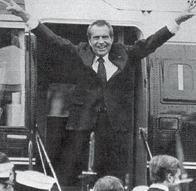 Richard M. Nixon, the thirty-seventh president,1969-1974 arrived in office in controversy and left in more. He also added 200 billion to the debt.
