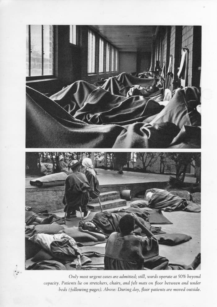 Patient care is part of what the Apartheid regime did not care much about and even today, the patient get negligible care and there is a shortage of beds, and medicine to go along with poor care.