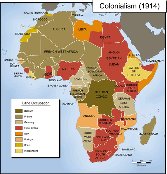 The Colonial Powers had no money, so each colony was charged with raising the revenue necessary to pay for all expenses, including the colonial army and police force.