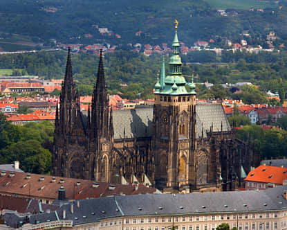 Prague Castle is one of the biggest castles in the world (according to Guinness Book of Records the biggest ancient castle at about 570 meters in length and an average of about 130 meters wide.Located in Roman.